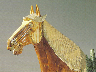 Restoration of Glazed Pottery Horse