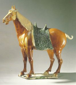 Glazed Pottery Horse