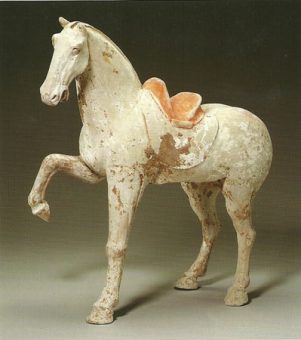 Unglazed Pottery Horse