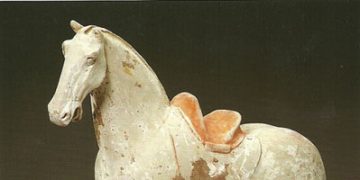 Unglazed Pottery Horse